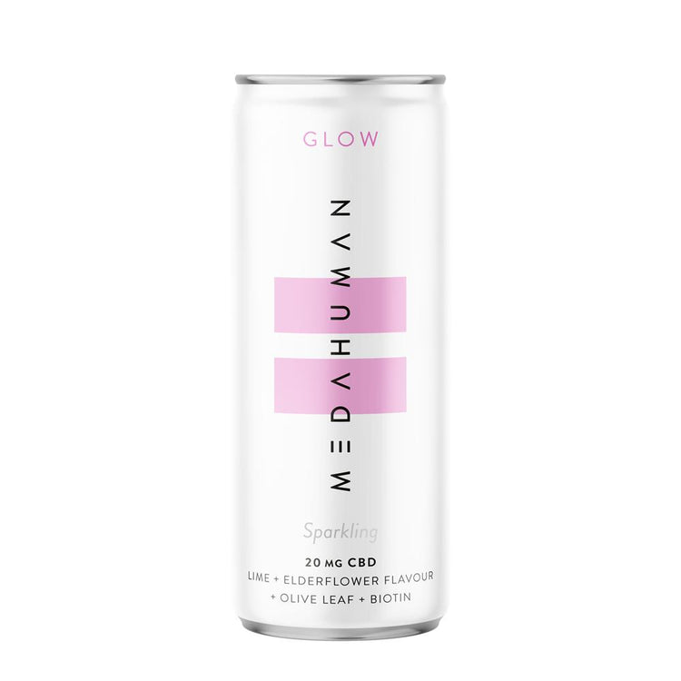 Medahuman Glow Is A Lime And Elderflower Flavoured Cbd+ Drink - Sustainable Vegan Groceries Brighton