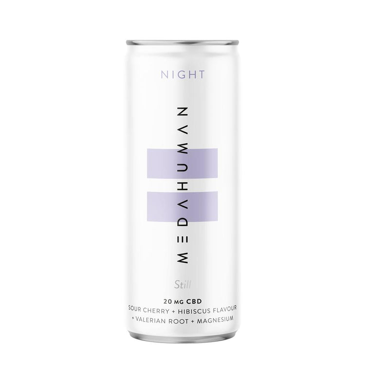 Medahuman Night Is A Sour Cherry & Hibiscus Flavoured Cbd+ Drink - Sustainable Vegan Groceries Brighton
