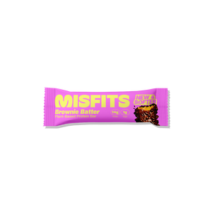 Misfits Plant-Based Brownie Batter Protein Bar 50G - Sustainable Vegan Groceries Brighton