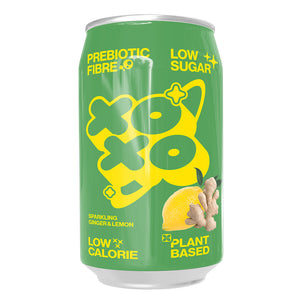Xoxo Ginger & Lemon Prebiotic Soda 330Ml - Sustainable Vegan Groceries Brighton
