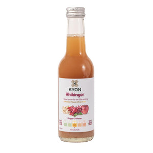 Kyon Hhibinger Ginger + Lemon + Apple + Hibiscus Drink 250Ml - Sustainable Vegan Groceries Brighton