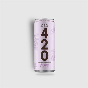 Cbd Infused Sparkling Wild Berries 250Ml Slimline Can - Sustainable Vegan Groceries Brighton