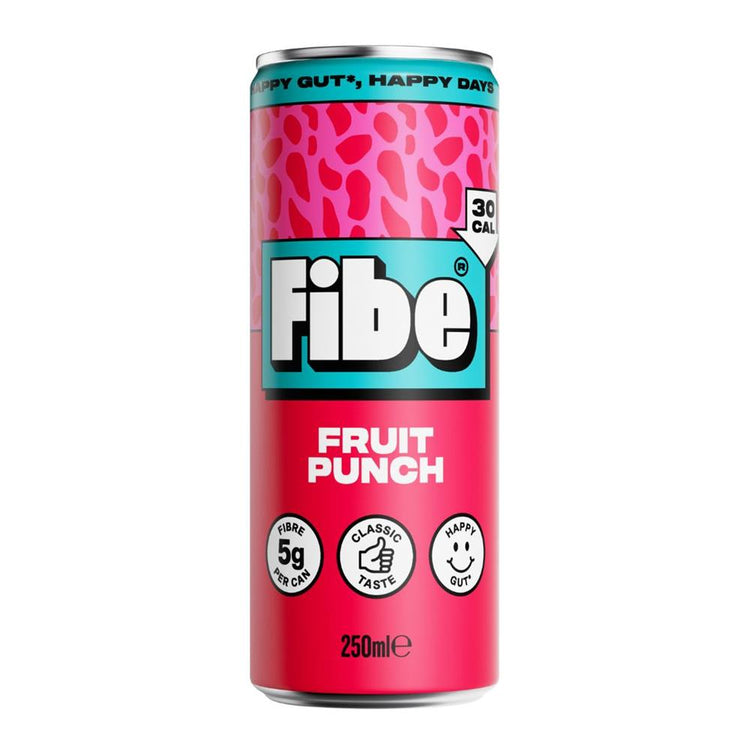 Fibe Prebiotic Soda Fruit Punch 250Ml - Sustainable Vegan Groceries Brighton