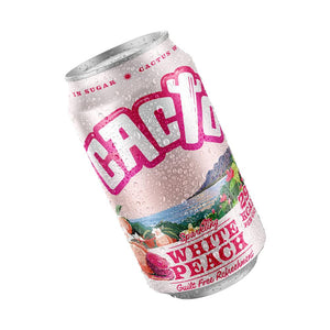 Sparkling Prickly & White Peach Cactus Water 330Ml - Sustainable Vegan Groceries Brighton