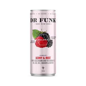 Dr Funk Sparkling Berry & Rose Drink 330Ml - Sustainable Vegan Groceries Brighton