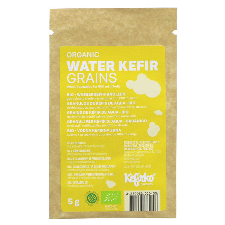 Kefirko Water Kefir Grains 5G - Sustainable Vegan Groceries Brighton