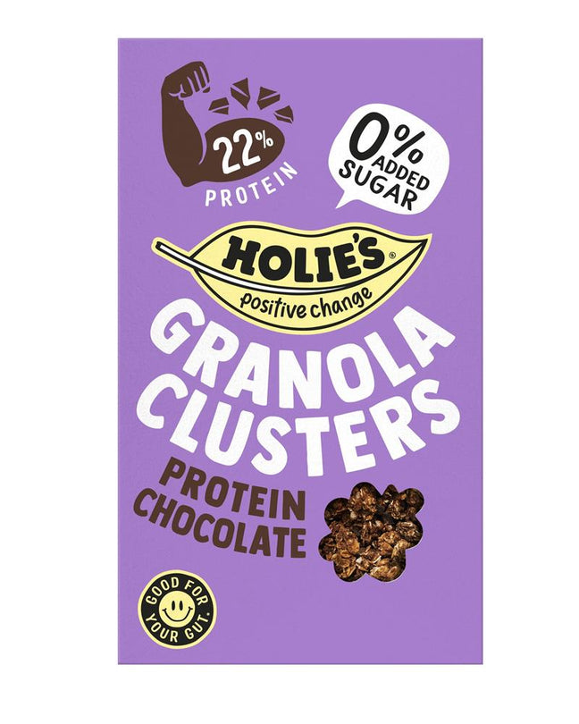 Holies Granola Clusters High Protien Fibre And Low Sugar 400G - Sustainable Vegan Groceries Brighton
