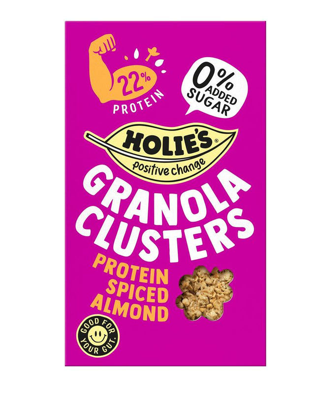Holies Granola Clusters Protein Spiced Almond 400G - Sustainable Vegan Groceries Brighton