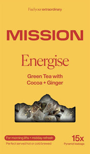 Mission Energise Green Tea 15 Tea Bags - Sustainable Vegan Groceries Brighton