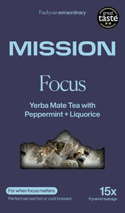 Mission Focus Yerba Mate 15 Tea Bags - Sustainable Vegan Groceries Brighton