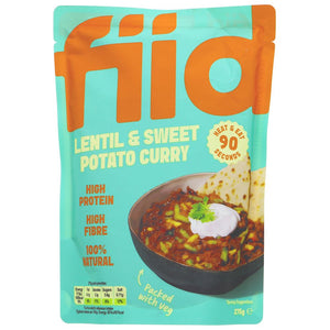 Fiid Lentil & Sweet Potato Curry 275G - Sustainable Vegan Groceries Brighton