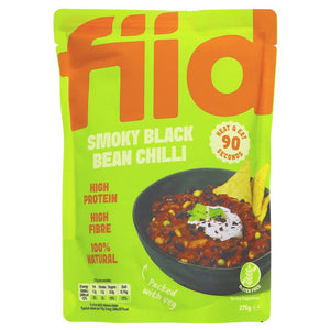 Fiid Smoky Black Bean Chilli 275G - Sustainable Vegan Groceries Brighton