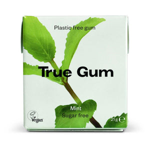 True Gum Mint Chewing Gum 21G - Sustainable Vegan Groceries Brighton