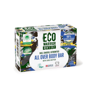 Eco Warrior Mens All Over Body Bar 100G - Sustainable Vegan Groceries Brighton