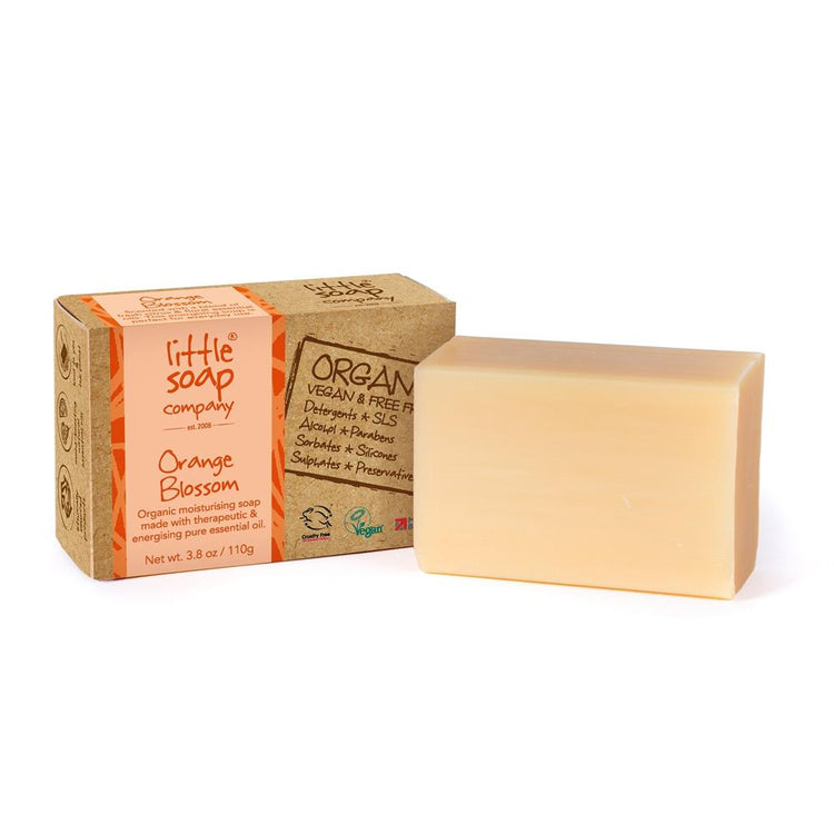 Little Soap Company Orange Blossom Bar Soap 110G - Sustainable Vegan Groceries Brighton