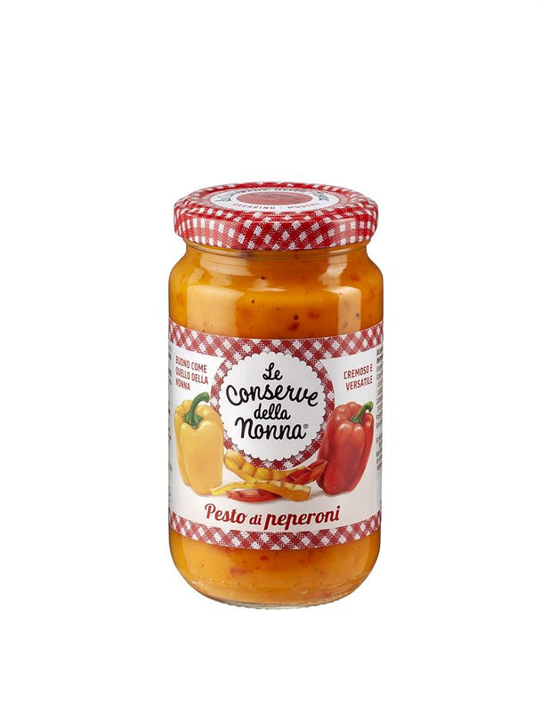 Sweet Red And Yellow Grilled Pepper Pesto 190G - Sustainable Vegan Groceries Brighton