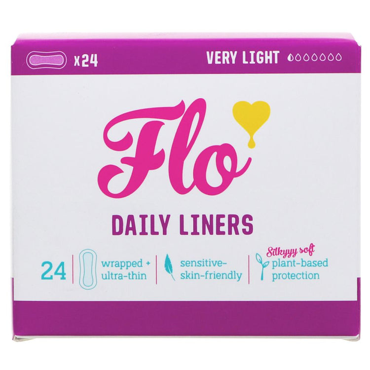 Here We Flo Bamboo Liners 24Pack - Sustainable Vegan Groceries Brighton