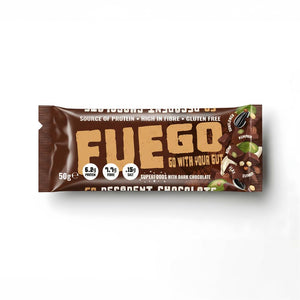 Fuego Decadent Choc Bar 50G - Sustainable Vegan Groceries Brighton