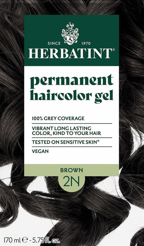 Brown Ammonia Free Hair Colour 2N 150Ml - Sustainable Vegan Groceries Brighton