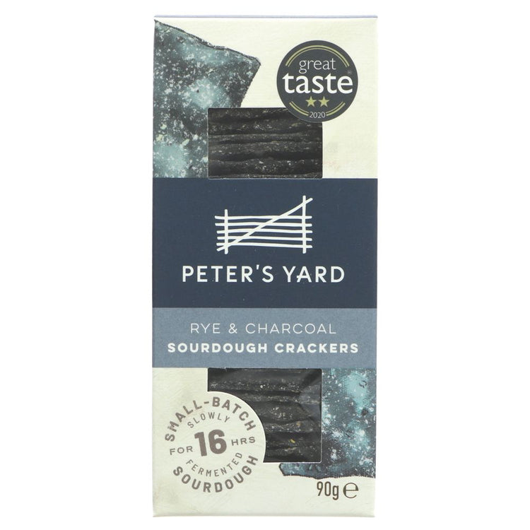 Peters Yard Rye Charcoal Crackers 90g