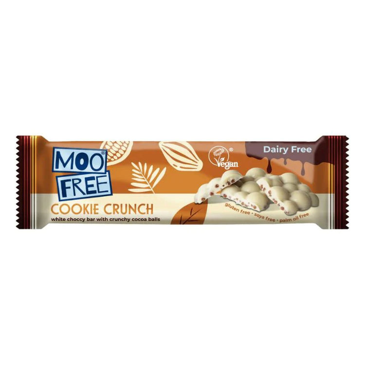 Moo Free Cookie Crunch Chocolate Bar 35g
