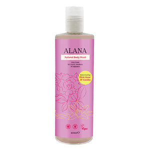 alana rose & vanilla body wash 400ml