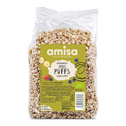 amisa spelt puffs cereal 200g