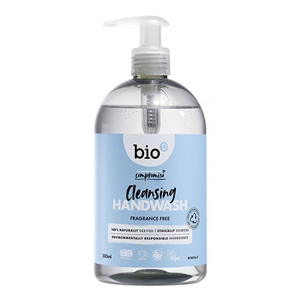 bio-d sanitising handwash fragrance free 500ml