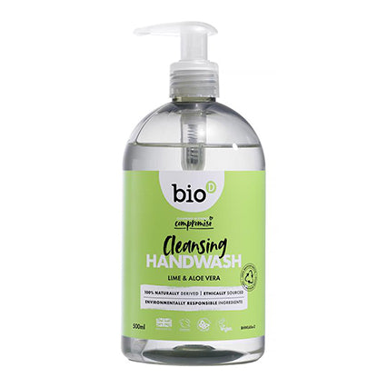 bio-d sanitising handwash lime & aloe 500ml