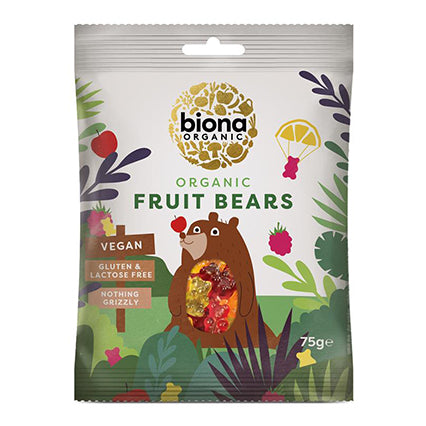 biona organic jelly bears tutti frutti 75g