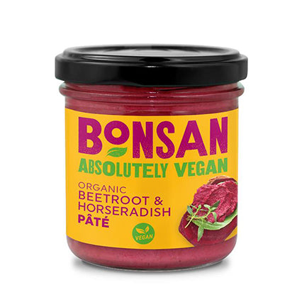 bonsan pate beetroot & horseradish 130g