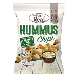 eat real creamy dill hummus chips 135g