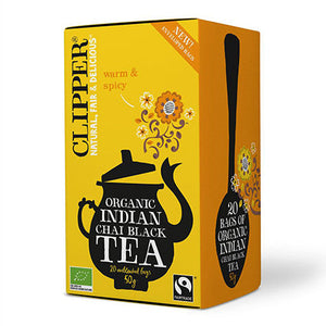 clipper indian chai black tea 20 bags
