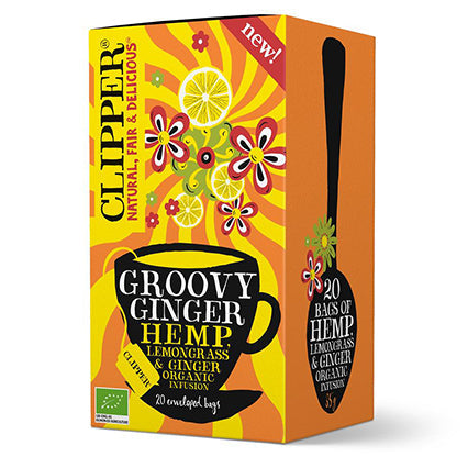 clipper groovy ginger hemp tea 20 bags