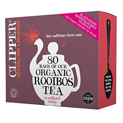 clipper organic everyday rooibos 80 bags