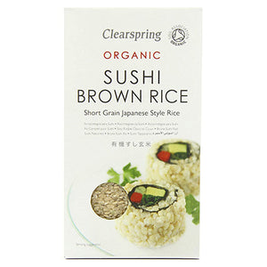 clearspring sushi rice brown 500g
