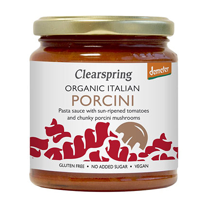 clearspring italian pasta sauce porcini 300g