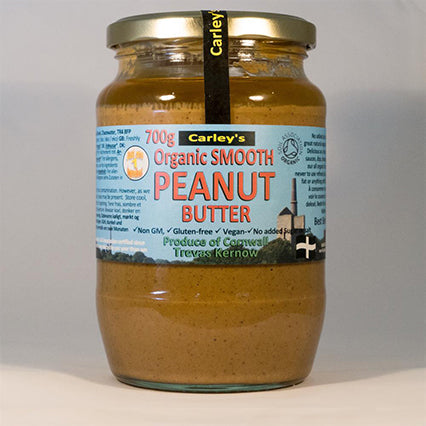 carleys organic peanut butter smooth 700g