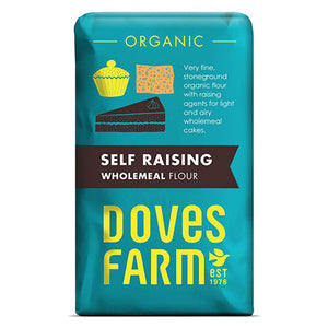 doves farm 100% wholewheat self raising flour 1kg