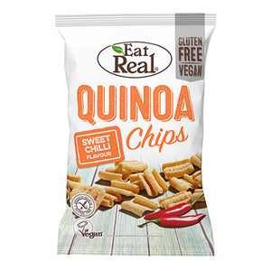 eat real sweet chilli quinoa chips 80g