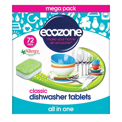 ecozone 72 all-in-1 ultra dishwasher tablets