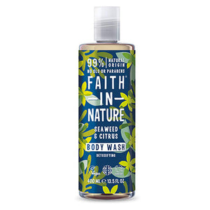 faith in nature seaweed & citrus body wash 400ml