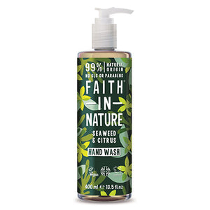 faith in nature seaweed & citrus hand wash 400ml