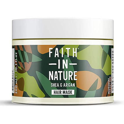 faith in nature shea & argan nourishing hair mask 300ml