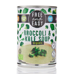 free & easy broccoli and kale soup 400g