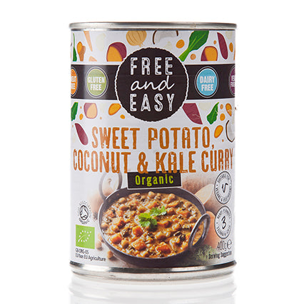 free & easy sweet potato kale coconut curry 400g