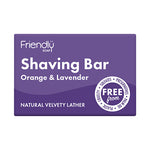 Friendly Soap Orange & Lavender Shaving Bar 95g