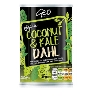 geo organics coconut & kale dahl 400g