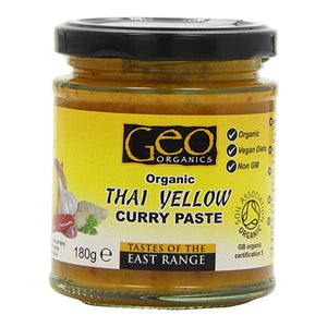 geo organic thai yellow curry paste 180g