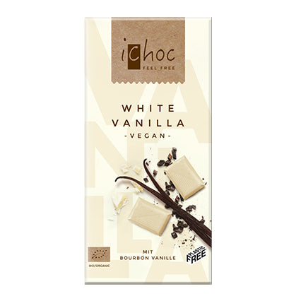 ichoc vanilla white rice chocolate bar 80g